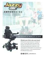 Jazzy Air® 2 Elevating Power Chair . Used. Black.