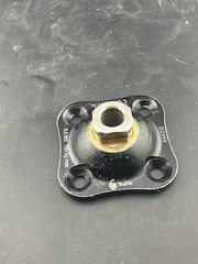 Prosthetic 4 hole pyramid prosthetic plate adapter component