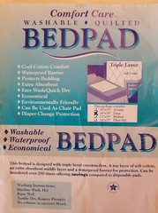 Comfort Care Reusable Polyester/Rayon Underpad, Size 29×35 in
