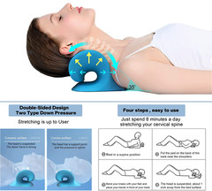 Neck Stretcher Relaxer Pillow for Shoulder Pain Relief Cervical Traction Device