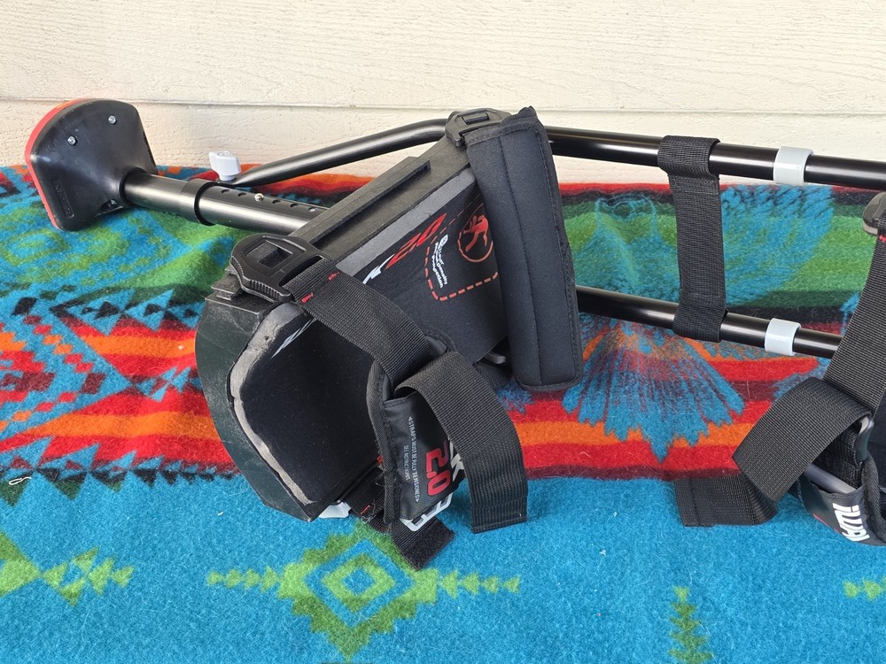 IWALK 2.0 Hands-Free Crutch Adjustable Height Adult Black/Red