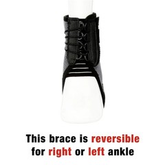 Adjustable Ankle Brace with Quick Lace Strapping System for Support and
