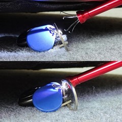 Flexible Claw Grabber Pickup Tool with Magnetic Bright LED Light,24.4In Long Mag