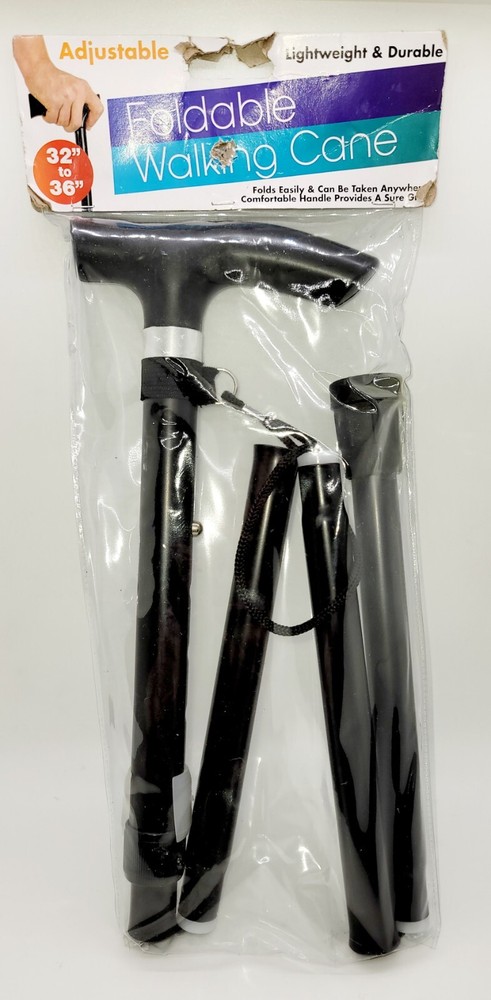 StealStreet SS-KI-OB969 Adjustable Foldable Walking Cane 32″ to 36″
