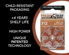 Size 312 PR41 1.45V Zinc Air Hearing Aid Batteries Brown Tab 60 Pack [Child-R…