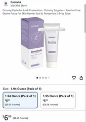 OSTMEKT lot of Alcohol-Free Stoma Paste 2 x 2oz + Powder 1oz Ostomy Supplies