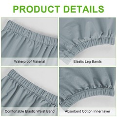 Adult Plastic Pants, Waterproof Diaper Covers for Incontinence, Leak Proof Un…