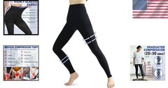 Breathable Compression Leggings for Varicose Veins Nylon and Spandex Blend