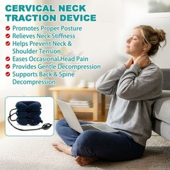 Inflatable Neck Stretcher – Adjustable Neck Pillow for Pain Relief