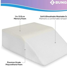 New! Leg Elevation Pillow Memory Foam Rest Wedge + Waterproof Cast Surgery Cover