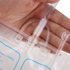 1000ml Men Male Wearable Urinal Urine Bag Collector Toilet Travel Medical Rubber