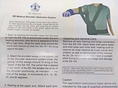 Dr Medical Shoulder/arm Abduction System SS-154 Universal Brace Black New