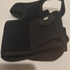 Adjustable Black Knee Support Brace Wrap for Knee, One Size Unisex Adult
