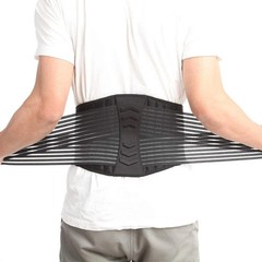 Lower Back Support Brace Lumbar Waist Belt Double Pull Breathable Belt Men Women