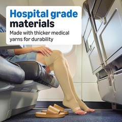 Amazon Basics Medical Compression Stockings, 20-30 mmHg Support, Women & Men Thi