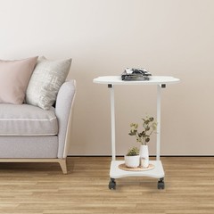 Over the Bed Side Table Wheels Hospital Overbed Rolling Tray Bedside USA