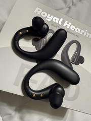 Royal Hearing F-AID Bluetooth Hearing Aid W/ Rechargeable Case – Black