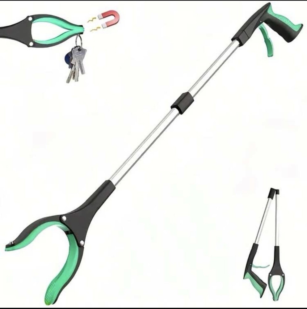 32” Foldable Grabber Tool 360° Rotating Claw w/ Magnet Heavy Duty Pickup