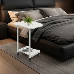 Over the Bed Side Table Wheels Hospital Overbed Rolling Tray Bedside USA