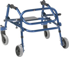 Nimbo 2G Lightweight Posterior Walker with Seat, Knight Blue, Extra Small