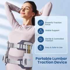 450N Force Lumbar Decompression Device Portable Home Back Stretcher Pain Relief