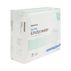 McKesson Adult Disposable Pull On Up Underwear Diapers L Heavy Absorbency 18 Ct