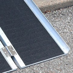 Titan Ramps 8ft Aluminum Multi-Fold Wheelchair Ramp 600 lb 29in Wide