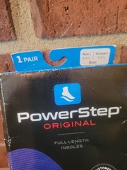 Powerstep Original Full Length Orthotic Insoles Men’s 3-3.5 Women’s 5-5.5 ASM