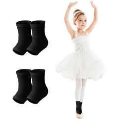 2 Pairs Kids Compression Ankle Braces Lightweight Non Slip Support Black M