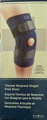 NEW Silver Label Thermal Neoprene HINGED KNEE BRACE size SMALL Navy Blue