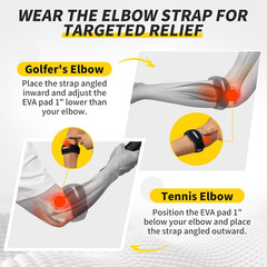 2 Pack Tennis & Golfer’s Elbow Brace, Counterforce Compression | Dual Adjusta…