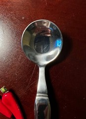 VIVE Weighted Heavy Silverware Flatware for Tremors/Parkinson „Round Soup Spoon“