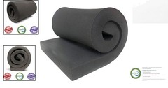 1″H x 24″W x 72″L CertiPUR Certified Charcoal Foam – Cushions, Crafts, & More