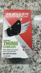 Müller 62712 Sports Reversible Thumb Stabilizer – Black