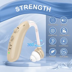 Rechargeable Digital Hearing Aids Advanced Noise Canceling For Elderly Users