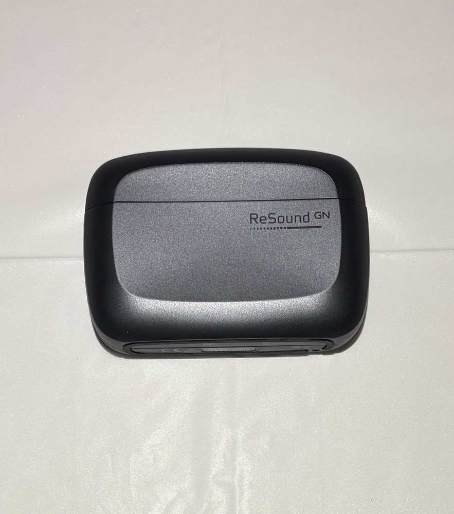 ReSound GN Hearing Aid Charger Case C-1 Gray Portable Charging Dock Holder