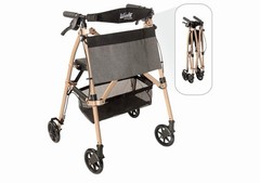 Wonder Standard Wonder Rollator Plus Walker EZ Fold-N-Go Lightweight, 4330-DS