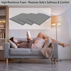 22″ x Couch Cushion Support for Sagging 22x22x2.4inches, Dark Gray-2pcs