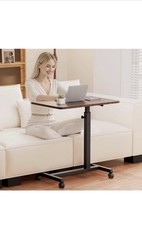 Adjustable Foldable Overbed/Overchair Table w/ Locking Casters 25-36.5in 85lb