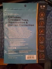 NEW Copper Compression CCBUS/BS3 Copper Infused Small/medium Bunion Cushion