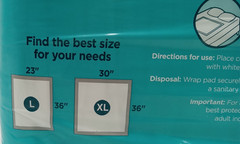 Assurance Unisex Premium Quilted Underpad Maximum Absorb. XL 30ct Each LOT OF 2