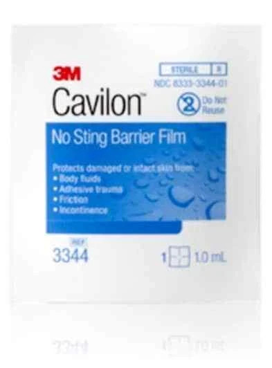 3344 3M Cavilon No Sting Barrier Film Wipes -30 count 1.0 ml