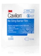 3344 3M Cavilon No Sting Barrier Film Wipes -30 count 1.0 ml