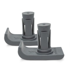Top Glides 3 Inch Walker Wheels with Universal FlexFit Ski Glides