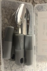 Special Supplies Adaptive Utensils Set of 5 Stainless Steel Grey. Open box.