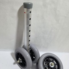 Bariatric Walker Replacement Wheels 5 In Dual Fixed Support Up to 650lbs Walker