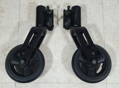 Quickie 2 Folding Manual Wheelchair Caster Wheels With Forks + Mounts