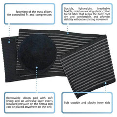 Umbilical Hernia Belt for Men and Women Abdominal Support Binder with Compress