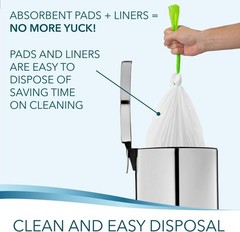 Disposable Bedside Commode Liners and Pads for Portable Toilet Chair Seat Buc…