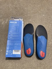 PCS Sole Orthotic Insoles Relieves Foot Pain Men’s 6 Women’s 8 Arch Support Blue